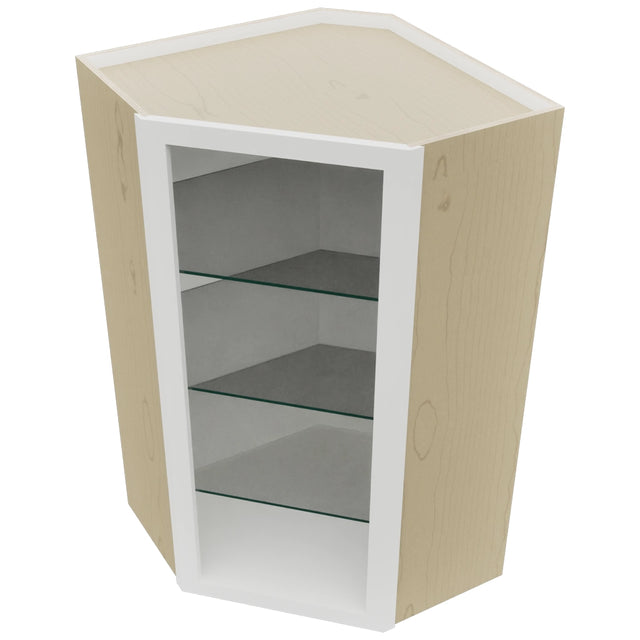 Fabuwood Frost NDWDC2442 Wall Corner Diagonal No Door Cabinet, Top View
