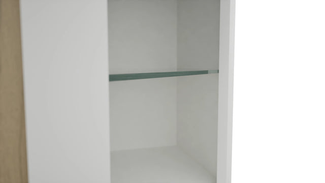 Fabuwood Frost NDWDC2442 Wall Corner Diagonal No Door Cabinet, Detail View