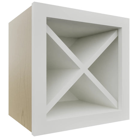 Fabuwood Frost WR15X15 Wall Wine Rack, Front View