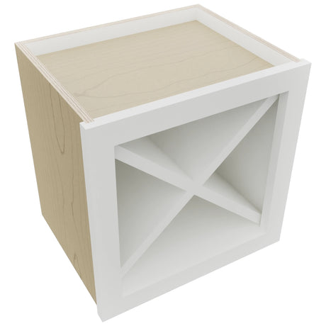 Fabuwood Frost WR15X15 Wall Wine Rack, Top View