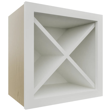 Fabuwood Frost WR18X18 Wall Wine Rack, Front View