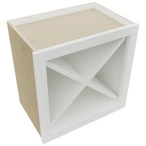 Fabuwood Frost WR18X18 Wall Wine Rack, Top View