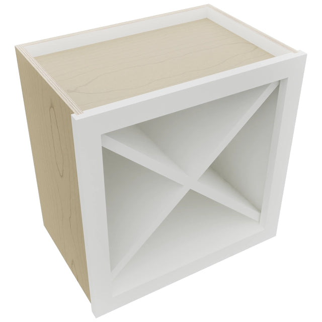 Fabuwood Frost WR18X18 Wall Wine Rack, Top View
