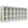 Fabuwood Frost WR3618 Wall Wine Rack, Front View