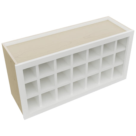 Fabuwood Frost WR3618 Wall Wine Rack, Top View