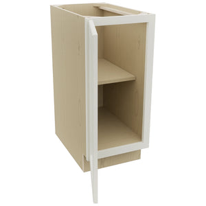 Fabuwood Fusion Dove B15FD Base Full Door Cabinet, Open View