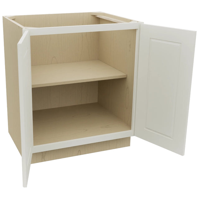 Fabuwood Fusion Dove B30FD Base Full Door Cabinet, Open View