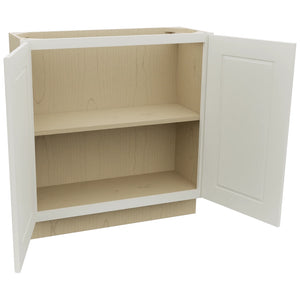 Fabuwood Fusion Dove B33FD-12D Base Full Door Cabinet, Open View