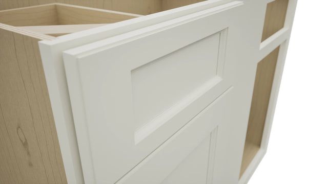 Fabuwood Fusion Dove BLB42/45 Base Corner Blind Cabinet, Detail View