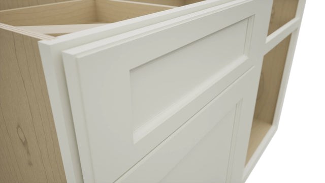 Fabuwood Fusion Dove BLB48/51 Base Corner Blind Cabinet, Detail View