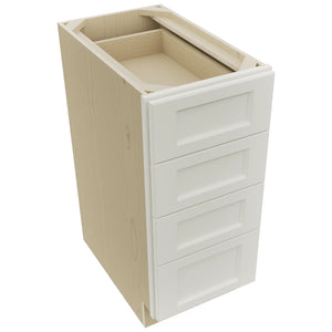 Fabuwood Fusion Dove DB15-4 Base 4 Drawers Cabinet, Top View