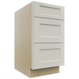 Fabuwood Fusion Dove DB18 Base 3 Drawers Cabinet, Front View