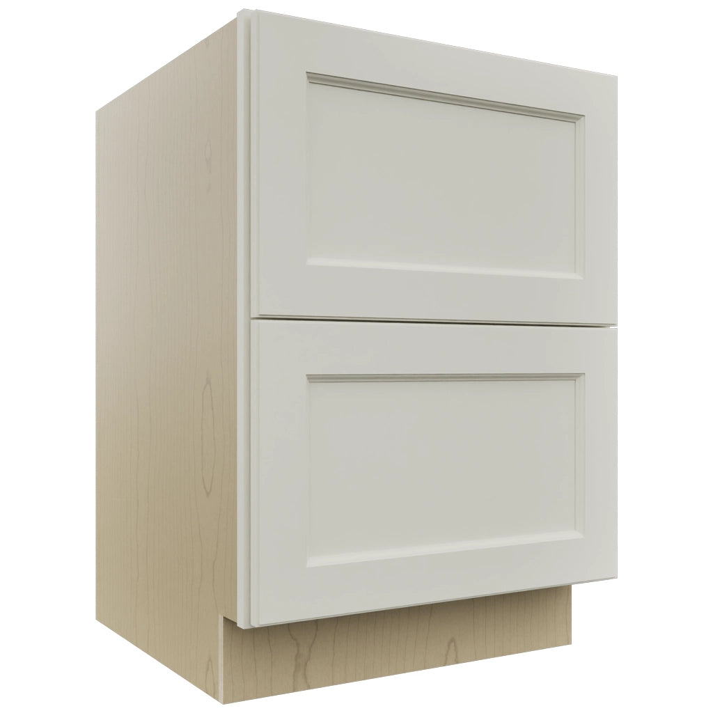 Fabuwood Fusion Dove DB24-2 Base 2 Drawers Cabinet, Front View