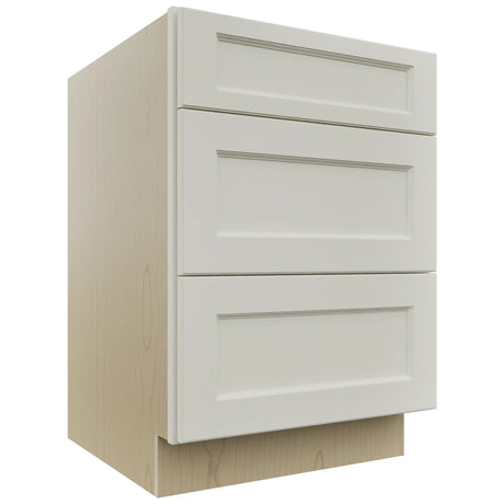 Fabuwood Fusion Dove DB24 Base 3 Drawers Cabinet, Front View