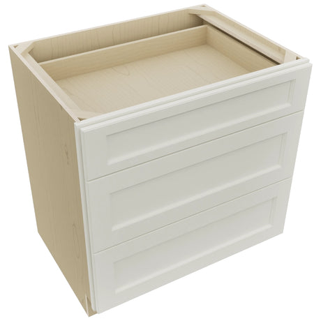 Fabuwood Fusion Dove DB33 Base 3 Drawers Cabinet, Top View
