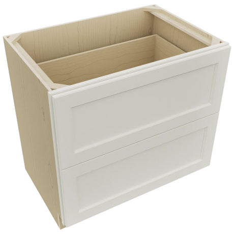Fabuwood Fusion Dove DB36-2 Base 2 Drawers Cabinet, Top View
