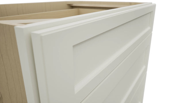 Fabuwood Fusion Dove DB36 Base 3 Drawers Cabinet, Detail View