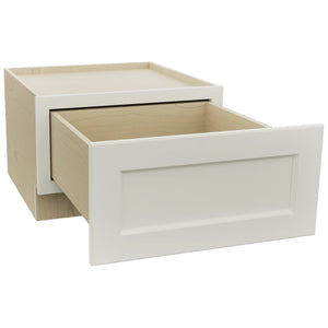 Fabuwood Fusion Dove DBS24 Base Bench Seat Cabinet, Open View