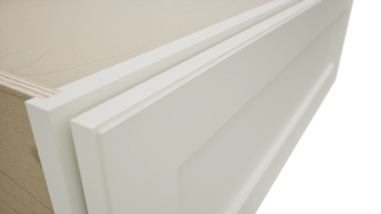 Fabuwood Fusion Dove DBS36 Base Bench Seat Cabinet, Detail View