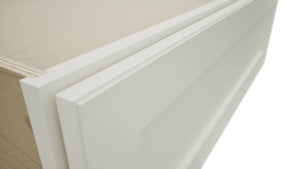 Fabuwood Fusion Dove DBS36 Base Bench Seat Cabinet, Detail View