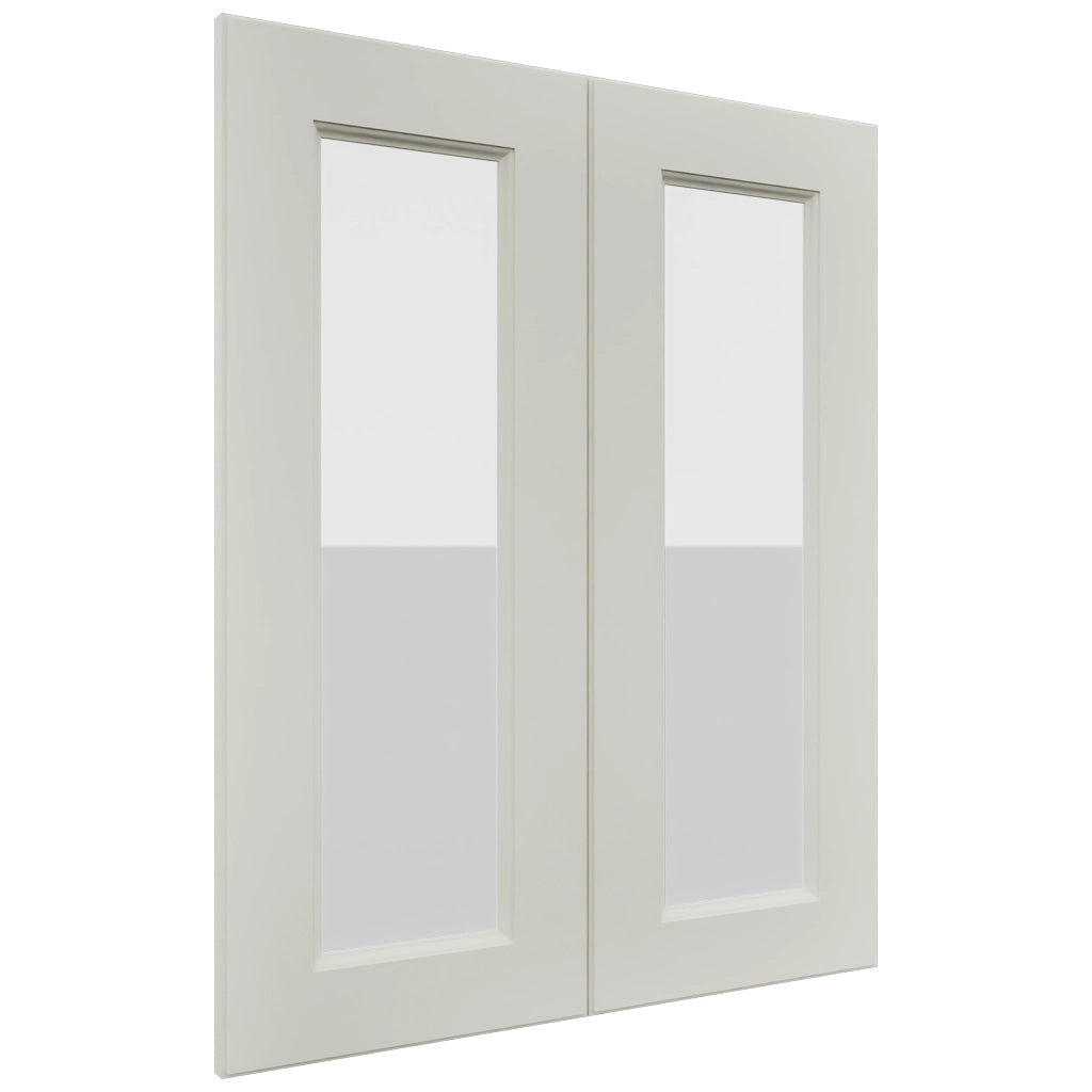 Fabuwood Fusion Dove DS GDW2430 Wall Glass Door, Front View