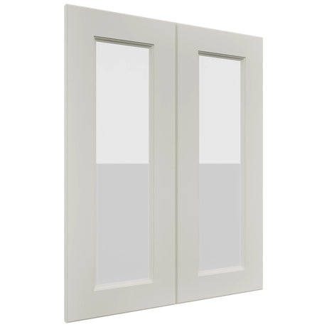 Fabuwood Fusion Dove DS GDW2430 Wall Glass Door, Front View