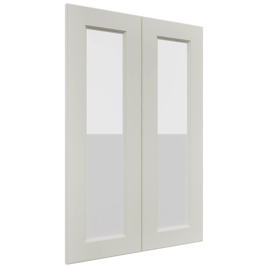 Fabuwood Fusion Dove DS GDW2436 Wall Glass Door, Front View