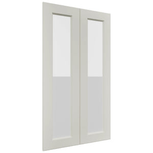 Fabuwood Fusion Dove DS GDW2442 Wall Glass Door, Front View