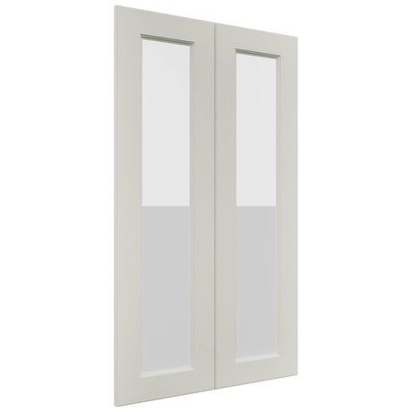 Fabuwood Fusion Dove DS GDW2442 Wall Glass Door, Front View