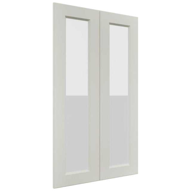 Fabuwood Fusion Dove DS GDW2442 Wall Glass Door, Front View