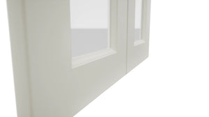 Fabuwood Fusion Dove DS GDW2442 Wall Glass Door, Detail View