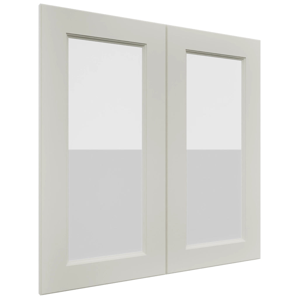 Fabuwood Fusion Dove DS GDW3030 Wall Glass Door, Front View