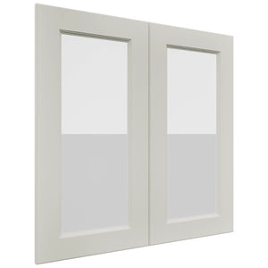 Fabuwood Fusion Dove DS GDW3030 Wall Glass Door, Front View