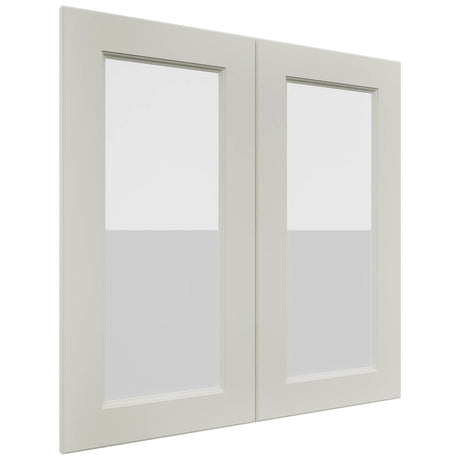 Fabuwood Fusion Dove DS GDW3030 Wall Glass Door, Front View