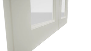 Fabuwood Fusion Dove DS GDW3036 Wall Glass Door, Detail View