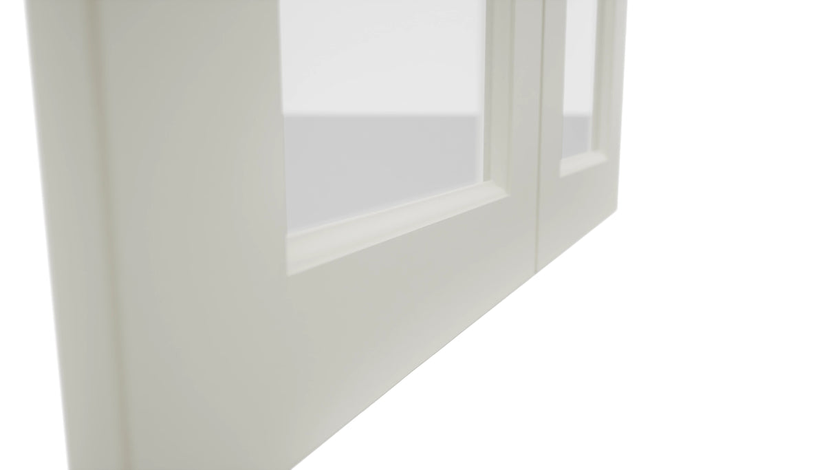 Fabuwood Fusion Dove DS GDW3042 Wall Glass Door, Detail View