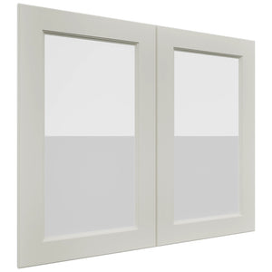 Fabuwood Fusion Dove DS GDW3630 Wall Glass Door, Front View
