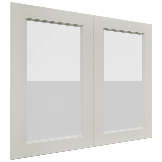 Fabuwood Fusion Dove DS GDW3630 Wall Glass Door, Front View