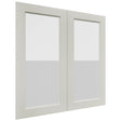 Fabuwood Fusion Dove DS GDW3636 Wall Glass Door, Front View