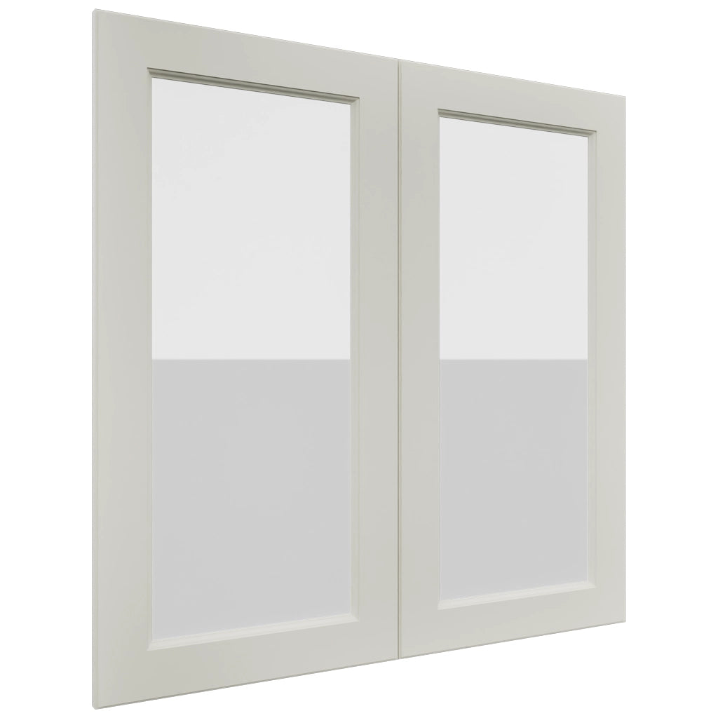 Fabuwood Fusion Dove DS GDW3636 Wall Glass Door, Front View