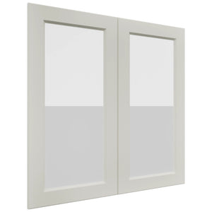 Fabuwood Fusion Dove DS GDW3636 Wall Glass Door, Front View