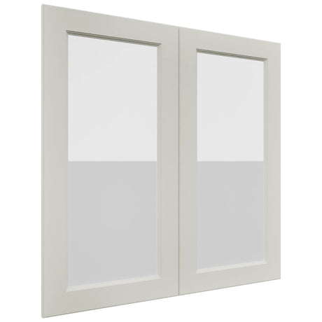 Fabuwood Fusion Dove DS GDW3636 Wall Glass Door, Front View