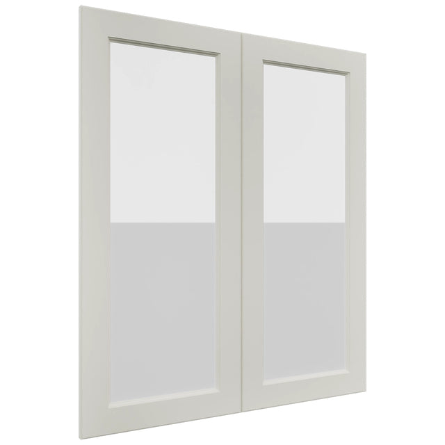 Fabuwood Fusion Dove DS GDW3642 Wall Glass Door, Front View