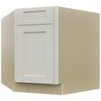 Fabuwood Fusion Dove DSB36 Base Corner Diagonal Sink Cabinet, Front View