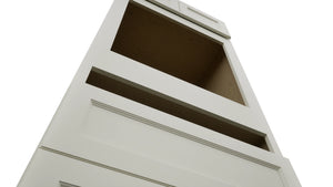 Fabuwood Fusion Dove OC3384C Tall Oven Cabinet Combo, Detail View