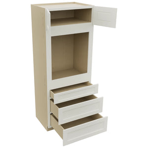 Fabuwood Fusion Dove OC3384S Tall Oven Cabinet Single, Open View