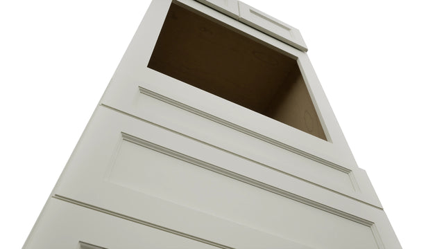 Fabuwood Fusion Dove OC3384S Tall Oven Cabinet Single, Detail View