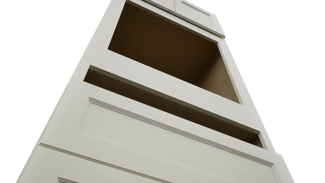 Fabuwood Fusion Dove OC3390C Tall Oven Cabinet Combo, Detail View