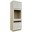 Fabuwood Fusion Dove OC3396C Tall Oven Cabinet Combo, Front View