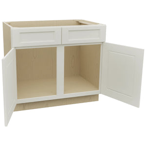 Fabuwood Fusion Dove SB39 Base Sink Cabinet, Open View